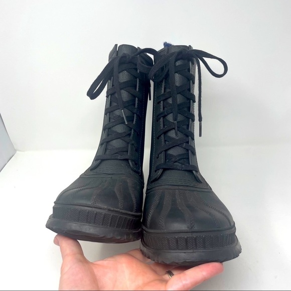 Vintage Sorel Canada Rubber Boots – Wool Lined, Black, Men's Size 7 - Picture 6 of 11